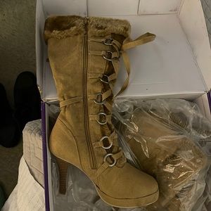 Tan boots
